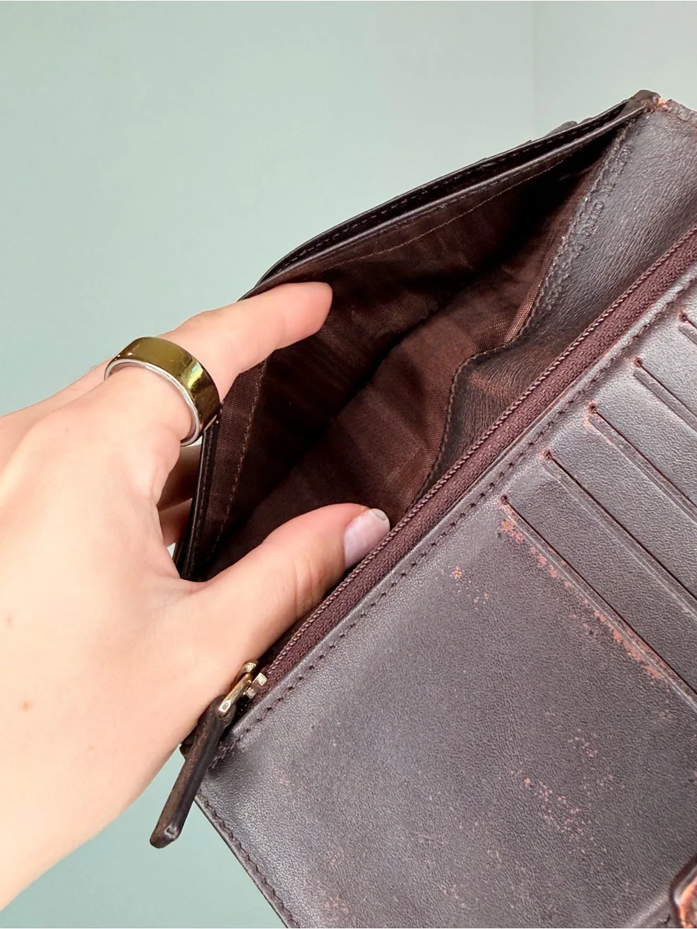 Vintage Celine Macadam Monogram Long Wallet – Croc-Embossed Leather